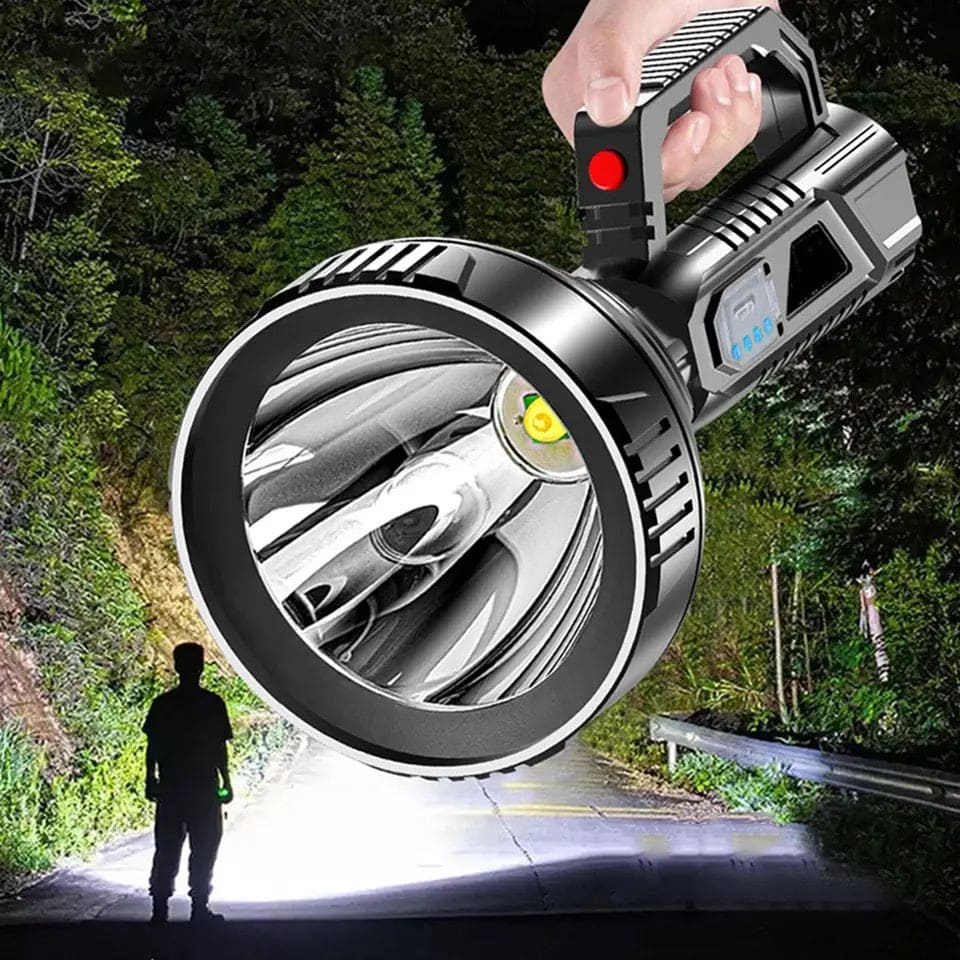 Portable Search Light, Big Beam Long Range Flashlight, Lantern Outdoor Patrol Flashlight, USB Rechargeable Waterproof Torch, Mountable Bracket Handheld Searchlight, 3 Modes Handheld Spotlight, Hiking Camping Emergency Lamps Portable Search Light, Big Beam Long Range Flashlight, Lantern Outdoor Patrol Flashlight, USB Rechargeable Waterproof Torch, Mountable Bracket Handheld Searchlight, 3 Modes Handheld Spotlight, Hiking Camping Emergency Lamps